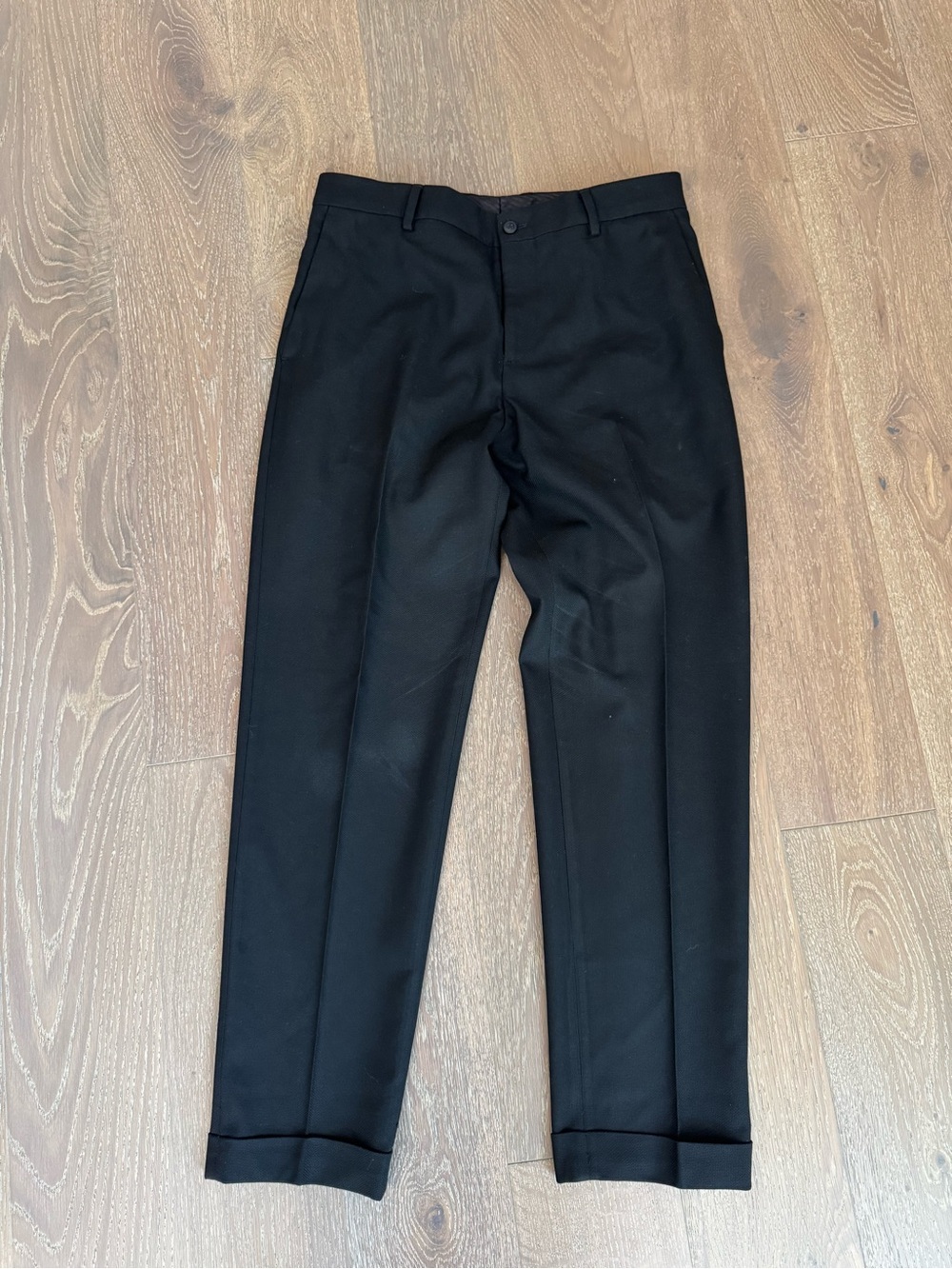 Zara Men’s Black Dress Trousers - Slim Tailored